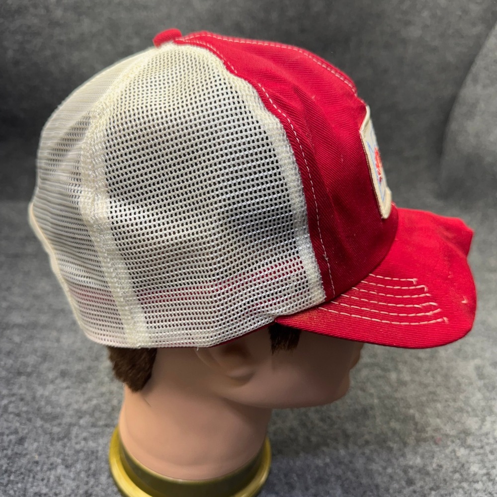 Vintage NBC Sports Trucker Hat Red White Mesh Snapback TV Promo Cap Men Dad 80s